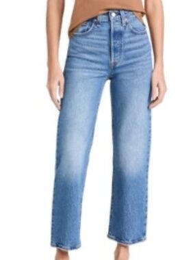 LEVI’S Ribcage Straight Ankle Jeans Sz 25